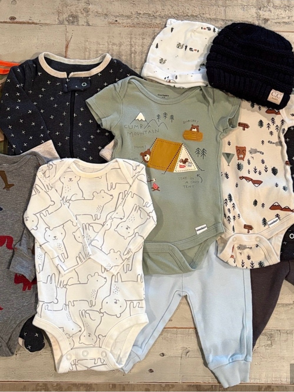 Carter’s Great Outdoors 11 Piece 0-3 Months Capsule Wardrobe Bundle